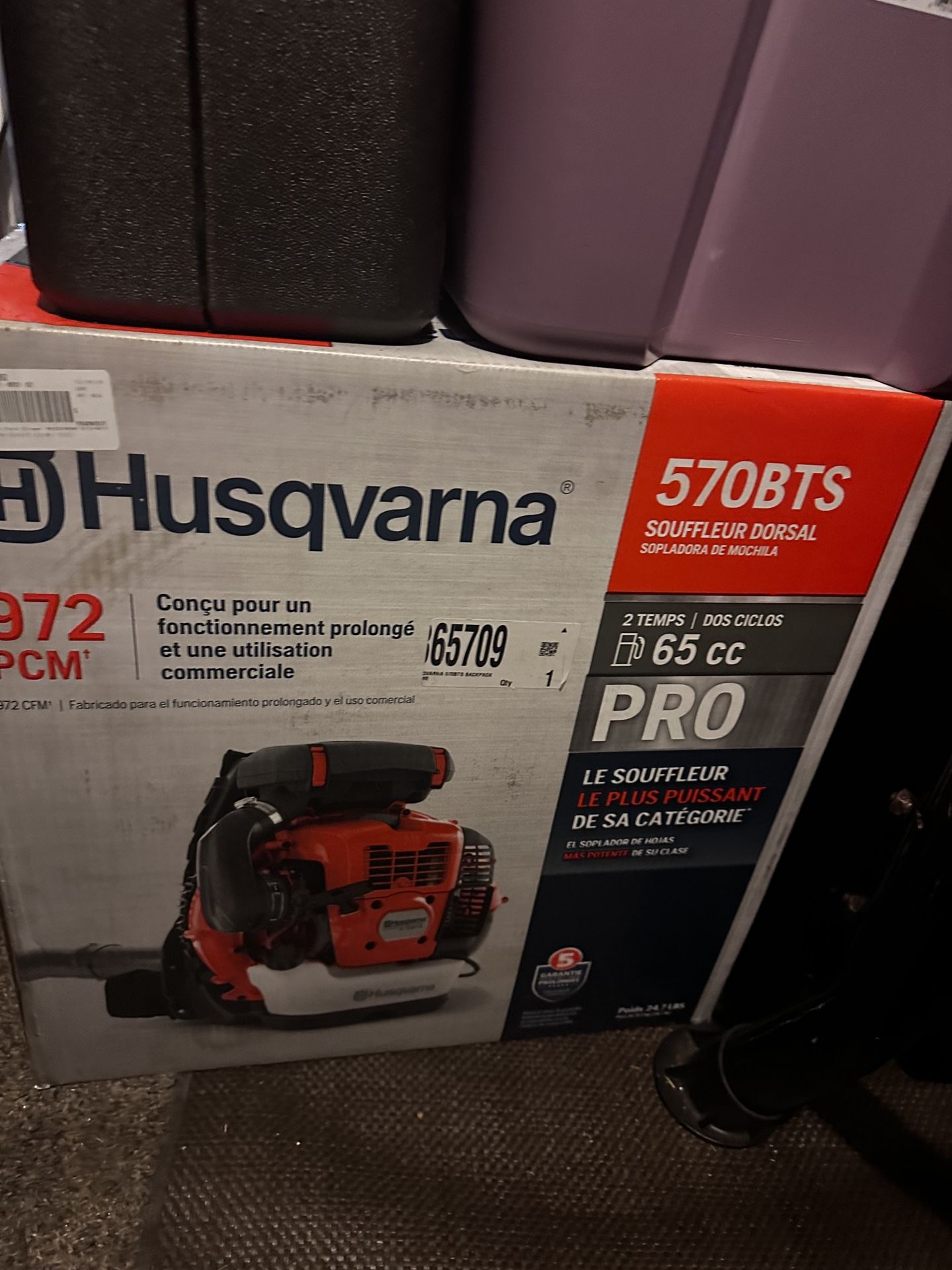 Husqvarna Back Pack Blower Pro Never Opened
