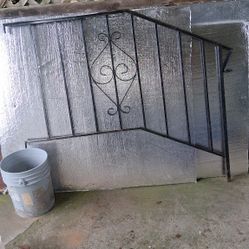 Decorative Black Iron Railing 