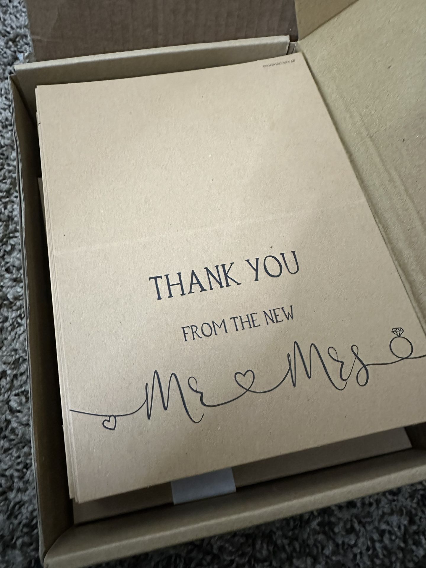 Wedding Thank You Cards. Never Used