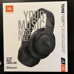 JBL TUNE 750BTNC Wireless Headphones (iPhone Samsung AirPods Beats)