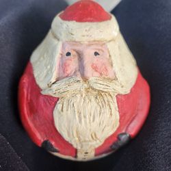 Vintage Fairfield Folk Art Chalk Ware Santa