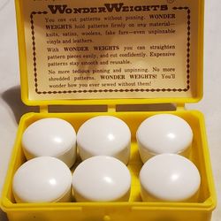 vintage "Wonder Weights" sewing pattern weights