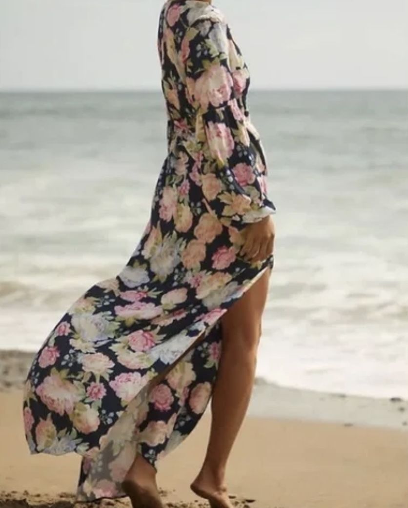 Maaji Kimono Wrap Maxi Dress Cover Up