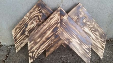 Rustic chevron wooden handmade arrows