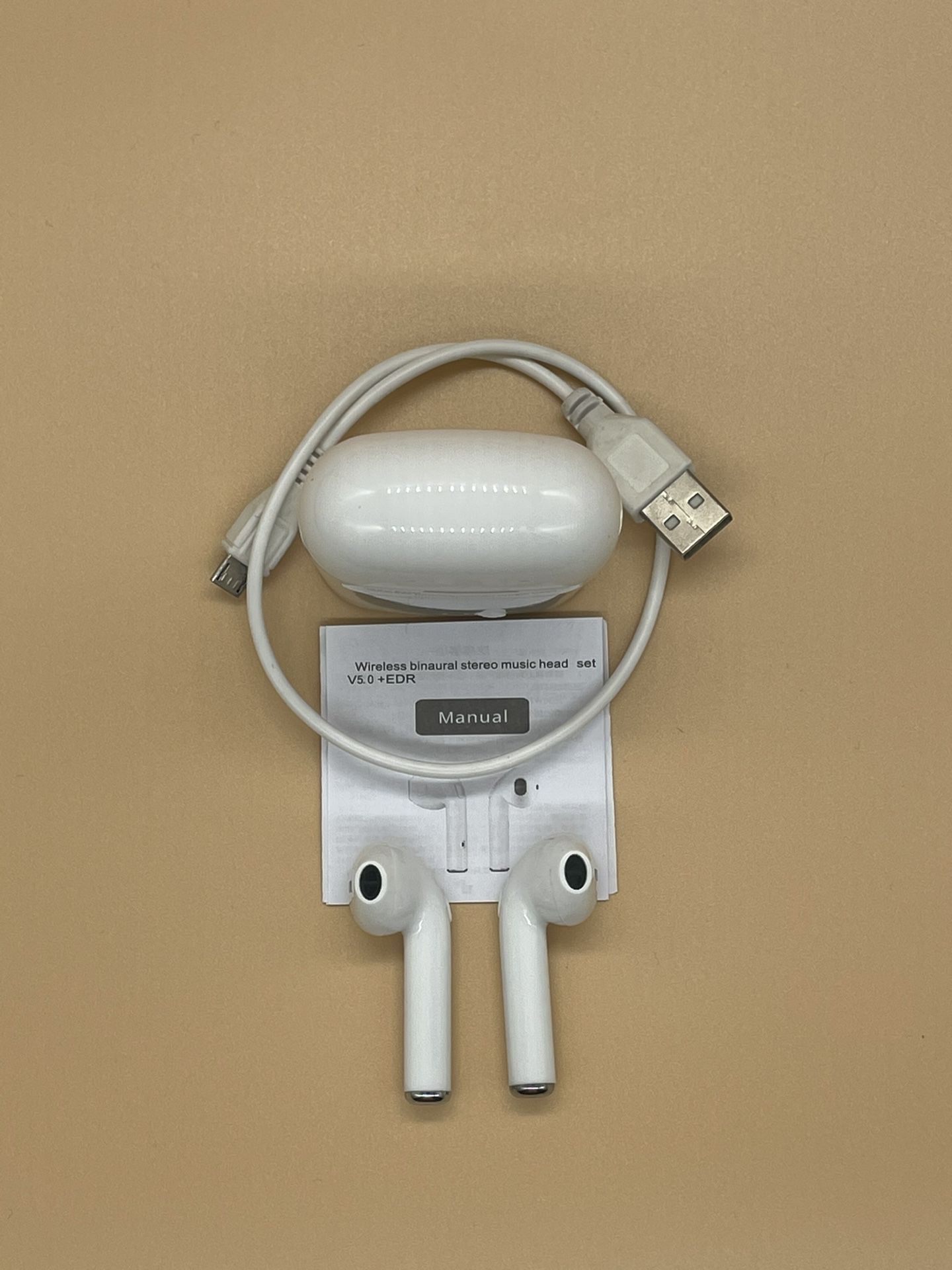 Wireless V5.0 + EDR - TWS -i7 Earbuds (White)