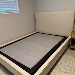 Full Size Bed Frame and Mattress With Box Spring