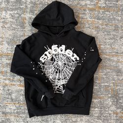 Black and White Sp5der Hoodie