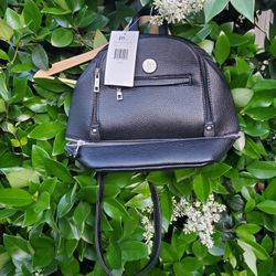 Jessica Moore Mini Black Backpack Purse