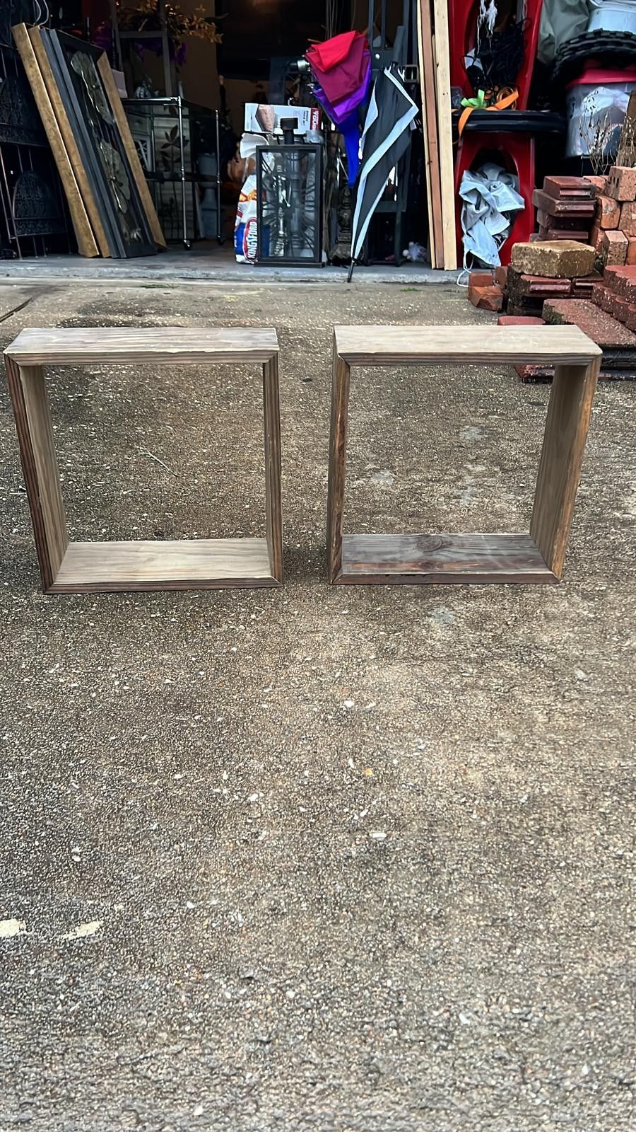 2 Wall Shelves (Wood ) 14"x14"