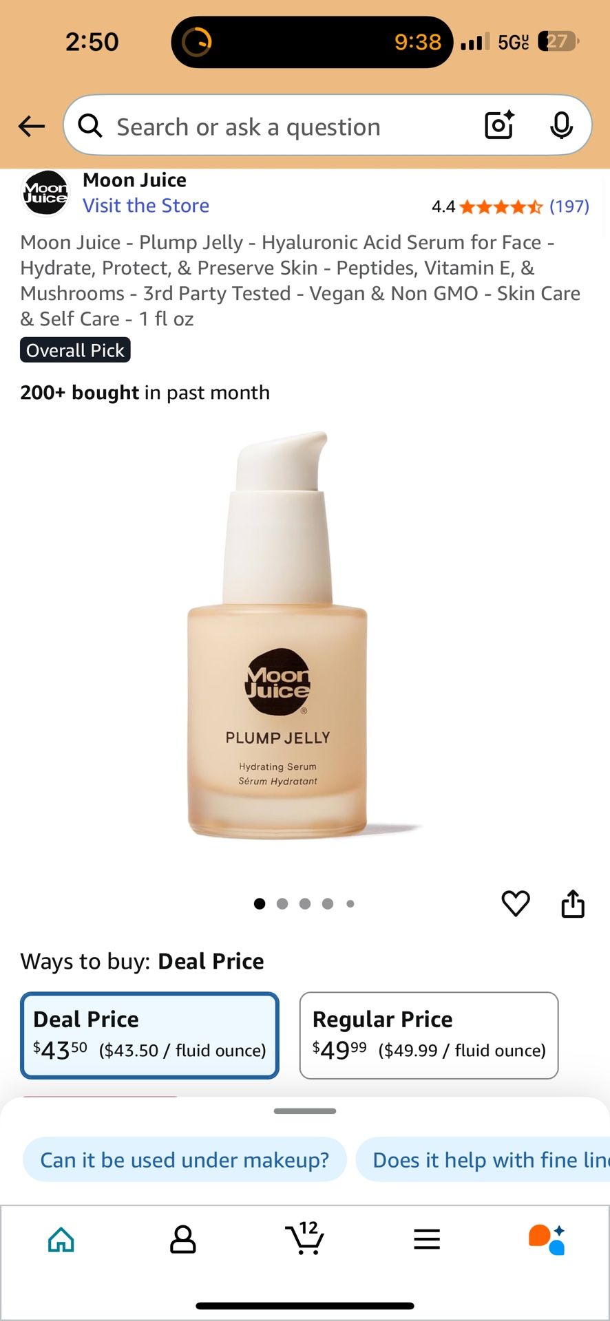 Moon Juice Plump Jelly Hyaluronic Serum (30 ml)