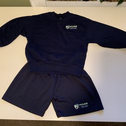 Flynn O’Hara Kids Sweatshirt $ Shorts, Size: YS Navy Blue (Bay Ridge Catholic)