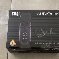 ROQ audio, AudioM15C XLR Condenser Microphone Bundle.  