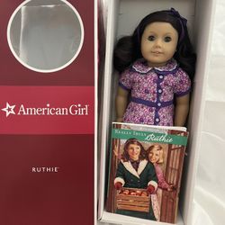 American Girl Doll Ruthie & Book In Box- 2008 Retired Doll