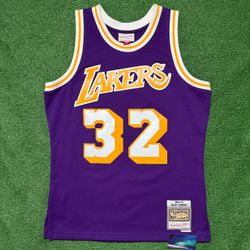 Los Angeles Lakers Magic Johnson Mitchell & Ness Jersey Medium Great Condition
