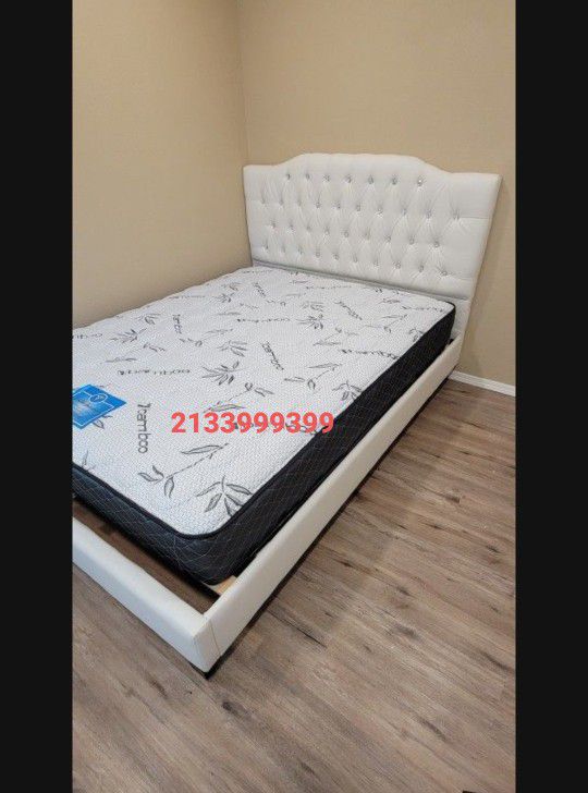 White Queen Size Bed Frame 