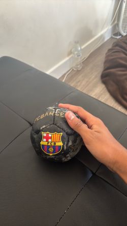 Fc barcelona ball signed