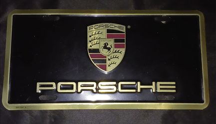 Porsche Vanity License Plate