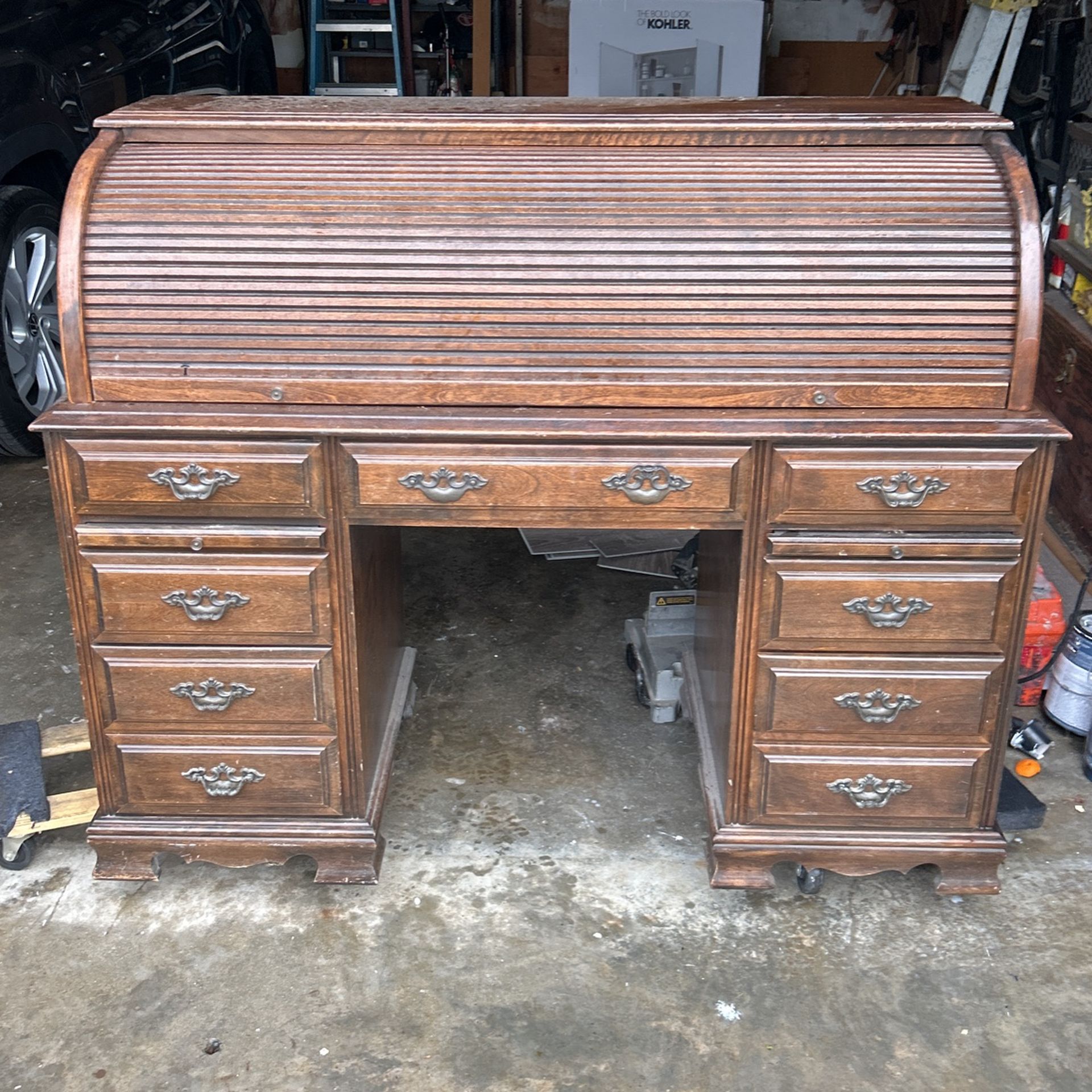 Solid Wood Roll Top Desk for Sale in Rossmoor, CA OfferUp