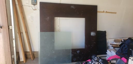 Huge Table With Frosted Glass Center 