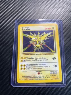 Pokémon Cards Zapdos Base Set