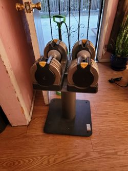 Golds Gym Adjustable dumbell 10-50 lbs