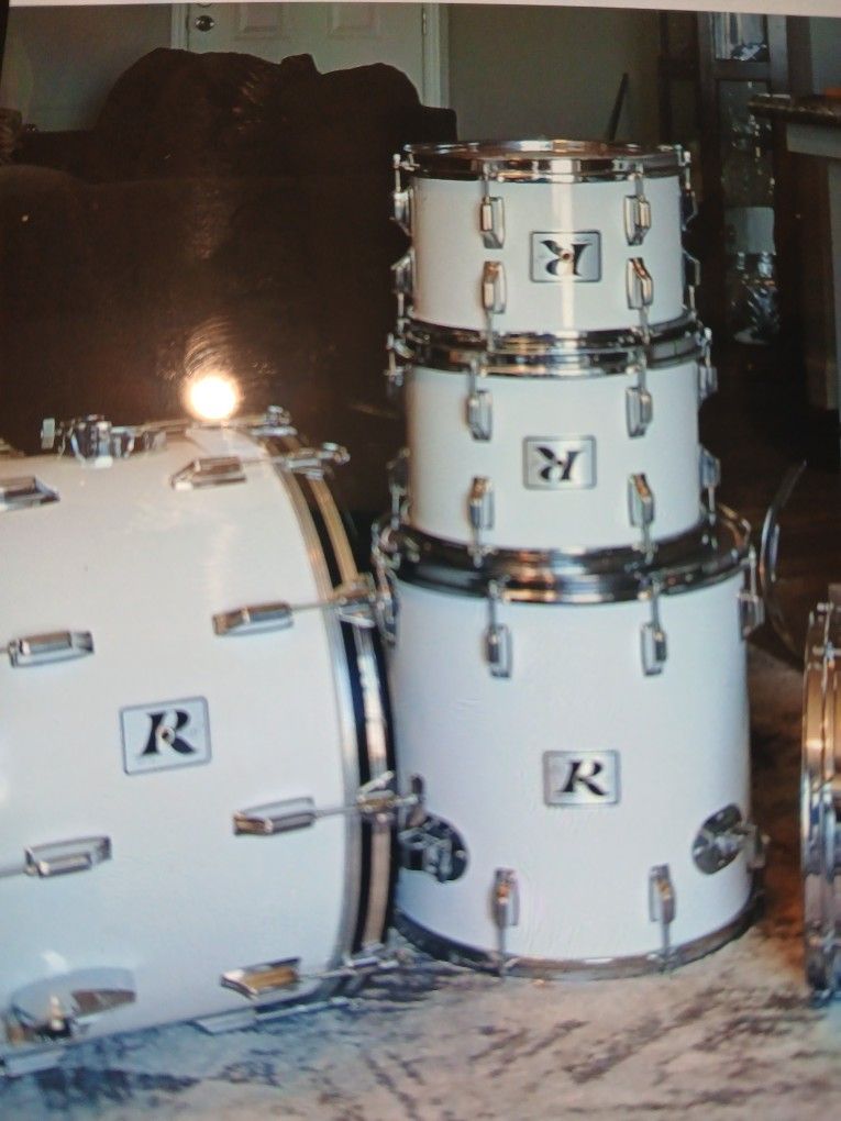 '70s/'80s Vintage Roger's Memrilok /xp8 Shellpacs In White Cortex Wrap In excellent condituon