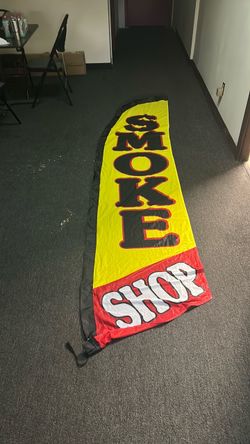 Smoke Shop Feather Flag Banner
