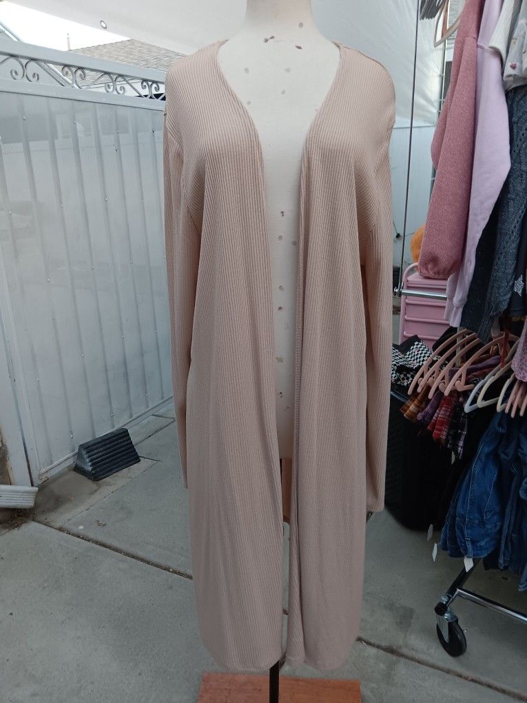 Long Sleeve Cardigan Beige
