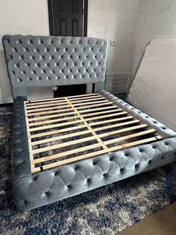 🔥🖤 DREAM QUEEN GREY PLATFORM BED 🖤🔥