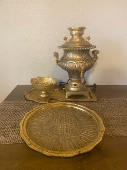 Brass Tea Burner Warmer Coffee Samovar