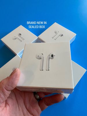 Photo Airpods gen 2 with wireless charging case supercopy, earphones, earbuds (NEW IN SEALED BOX) pop up animation iOS, smart sensor, rename & gps location