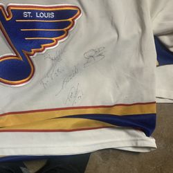 EXCLUSIVE CCM AUTOGRAPHED BLUES 