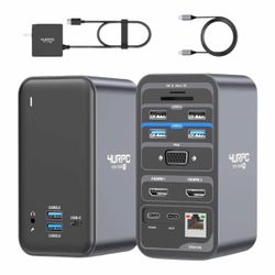 4URPC USB C Docking Station Dual Monitor