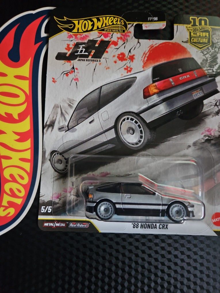 Hot Wheels Premium Car Culture Japanese Historics 1988 Honda CRX
