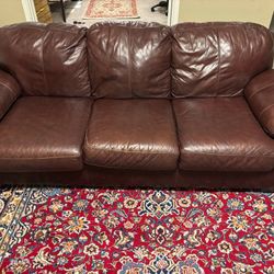 Leather Couch And Loveseat