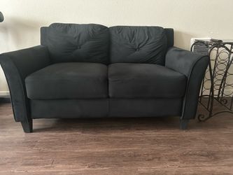 Small black love seat