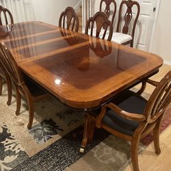 Dining Room Table 6 Chair Set 102”x44”