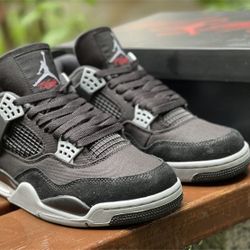 Air Jordan 4 “Black Canvas”
