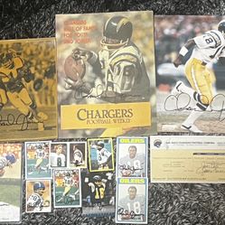 Charlie Joiner Autographed/ Signed Lot 