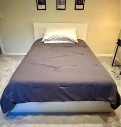 Full size bed frame with mattress