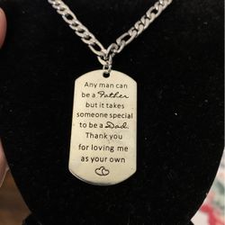 Any man can be a father but it takes someone special to be a dad Necklace