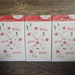 18 American Greetings Valentine's Day Cards With Puppies For Kids 3 Packages 