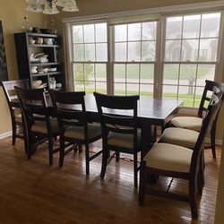 Mahogany Vineyard Rustic Dining Table , Chairs & Bench