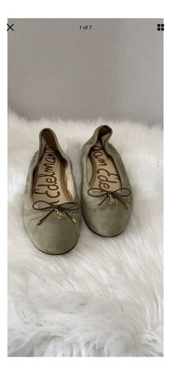 Sam Edelman "Felicia" Women's Green/Brown Camo Leather Flats Size 7M
