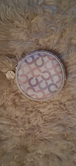 Multi-color Coach round Coin purse 
