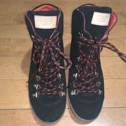 Authentic Coach Noelle Wedge Sneakers Size 10