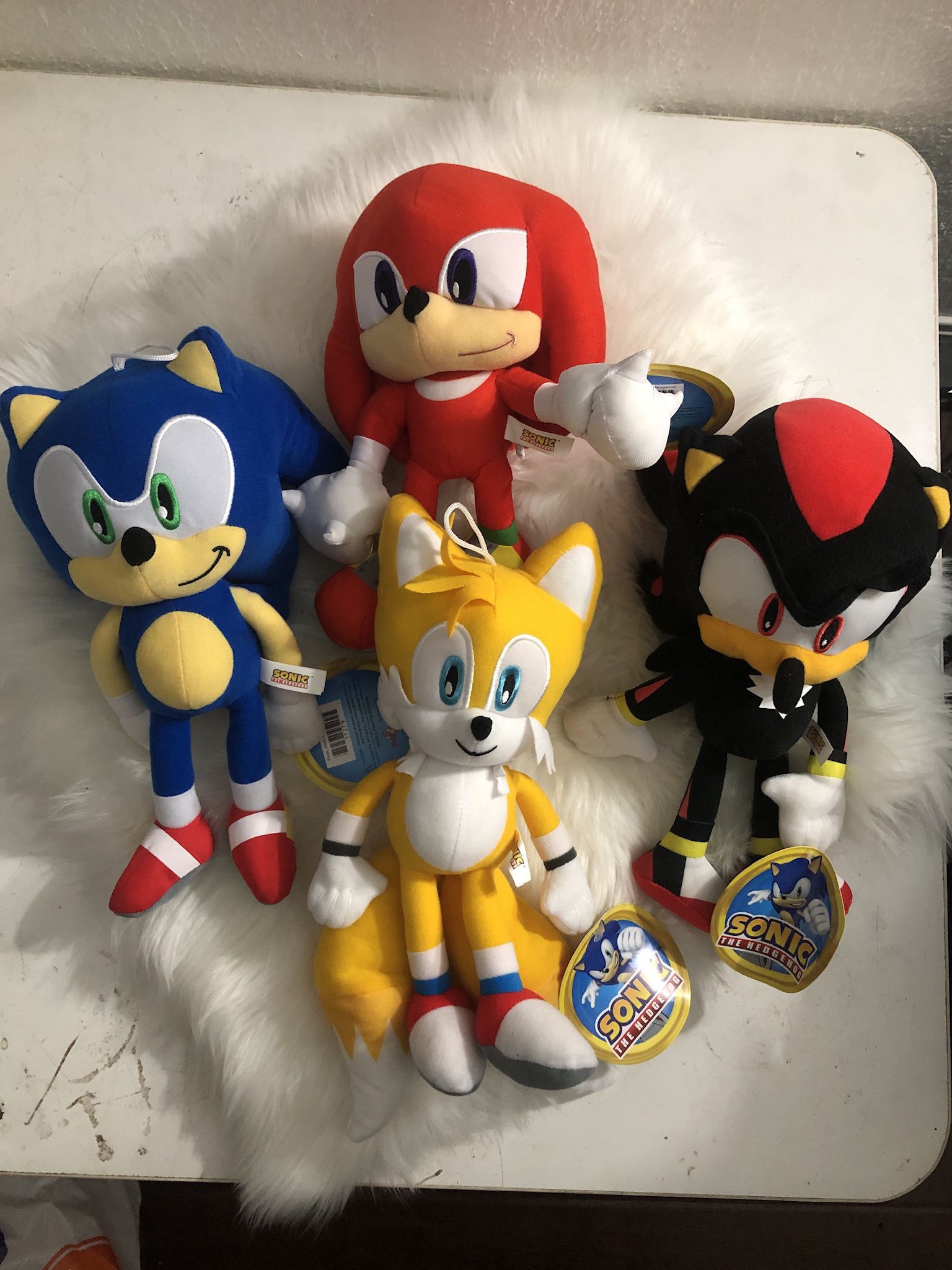 NEW Sega Sonic The Hedgehog Set Plush