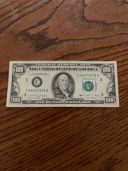 1990 100 dollar bill