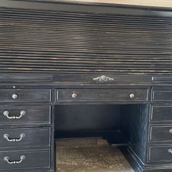 LARGE Antique Roll Top Desk