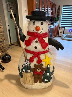 Large Costco Snowman Christmas Decoration